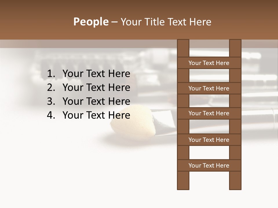 Isolated White Black PowerPoint Template