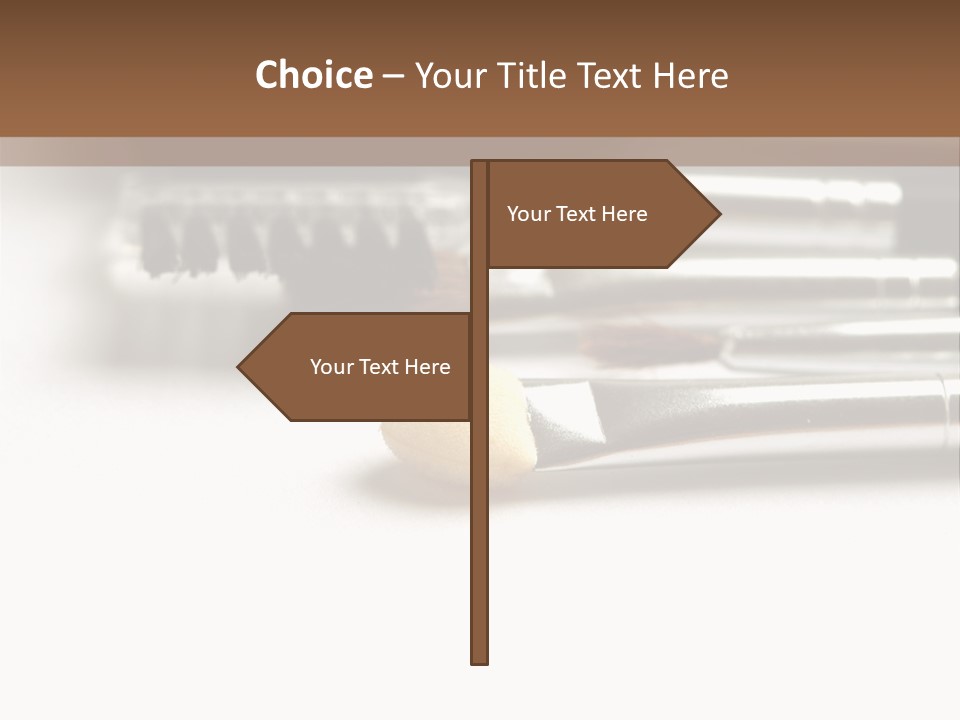 Isolated White Black PowerPoint Template