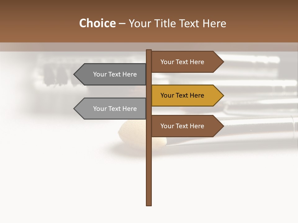 Isolated White Black PowerPoint Template