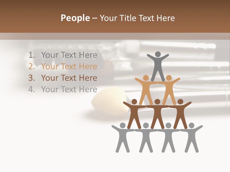 Isolated White Black PowerPoint Template