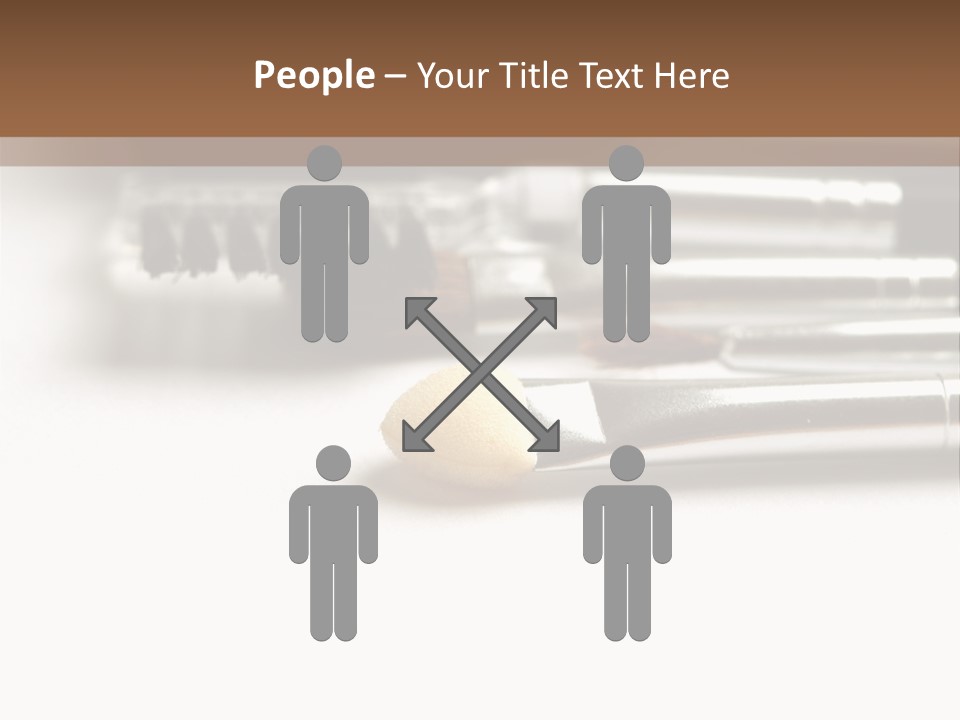 Isolated White Black PowerPoint Template