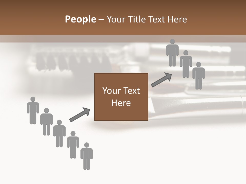 Isolated White Black PowerPoint Template