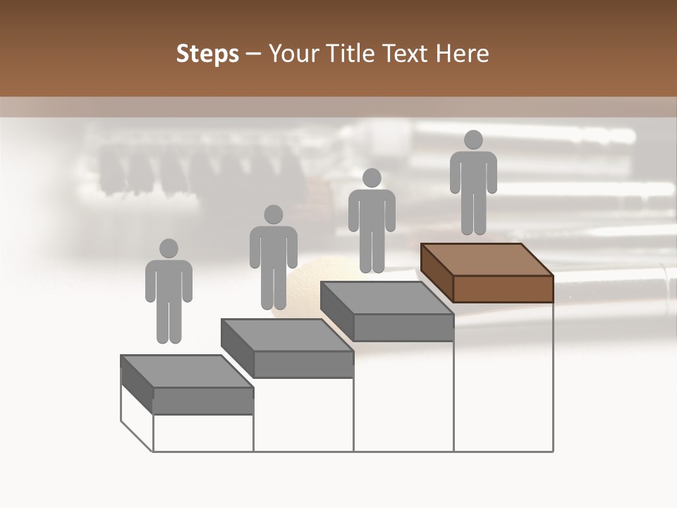 Isolated White Black PowerPoint Template