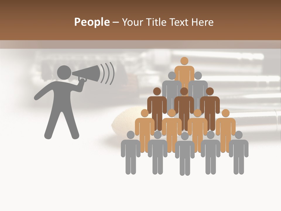 Isolated White Black PowerPoint Template