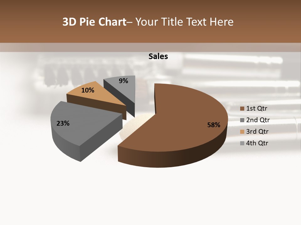 Isolated White Black PowerPoint Template
