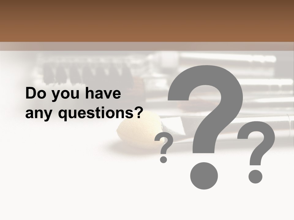 Isolated White Black PowerPoint Template