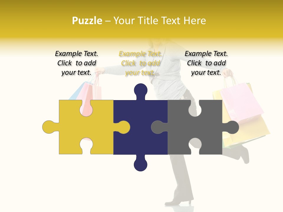 Woman Beautiful Caucasian PowerPoint Template