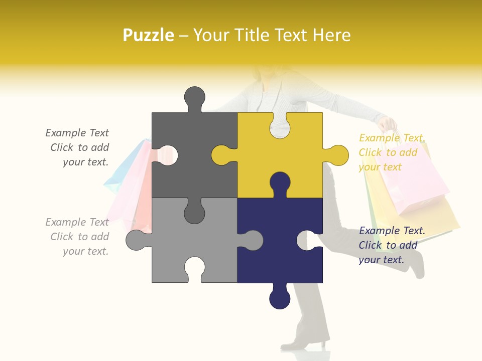 Woman Beautiful Caucasian PowerPoint Template