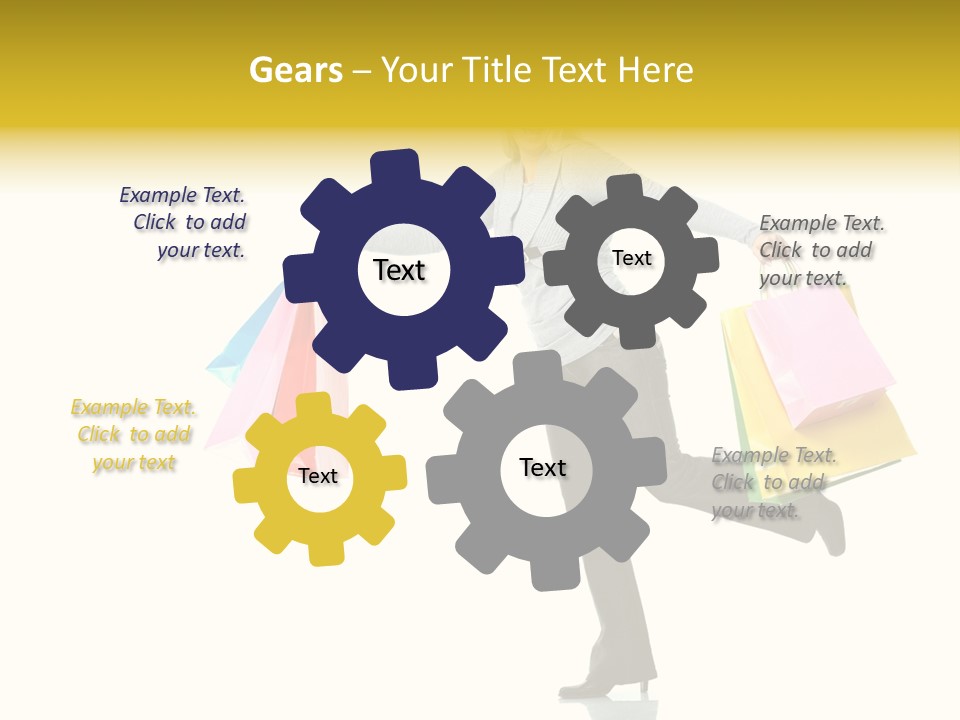 Woman Beautiful Caucasian PowerPoint Template