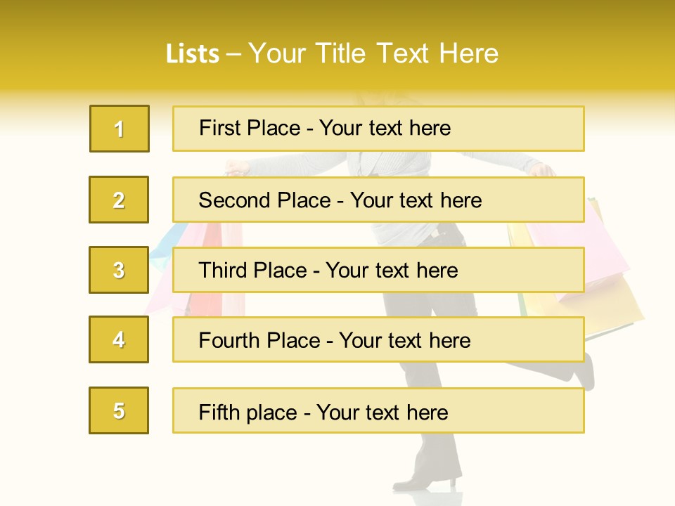 Woman Beautiful Caucasian PowerPoint Template
