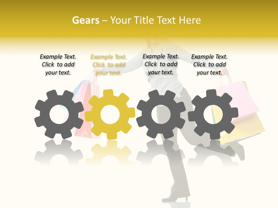 Woman Beautiful Caucasian PowerPoint Template