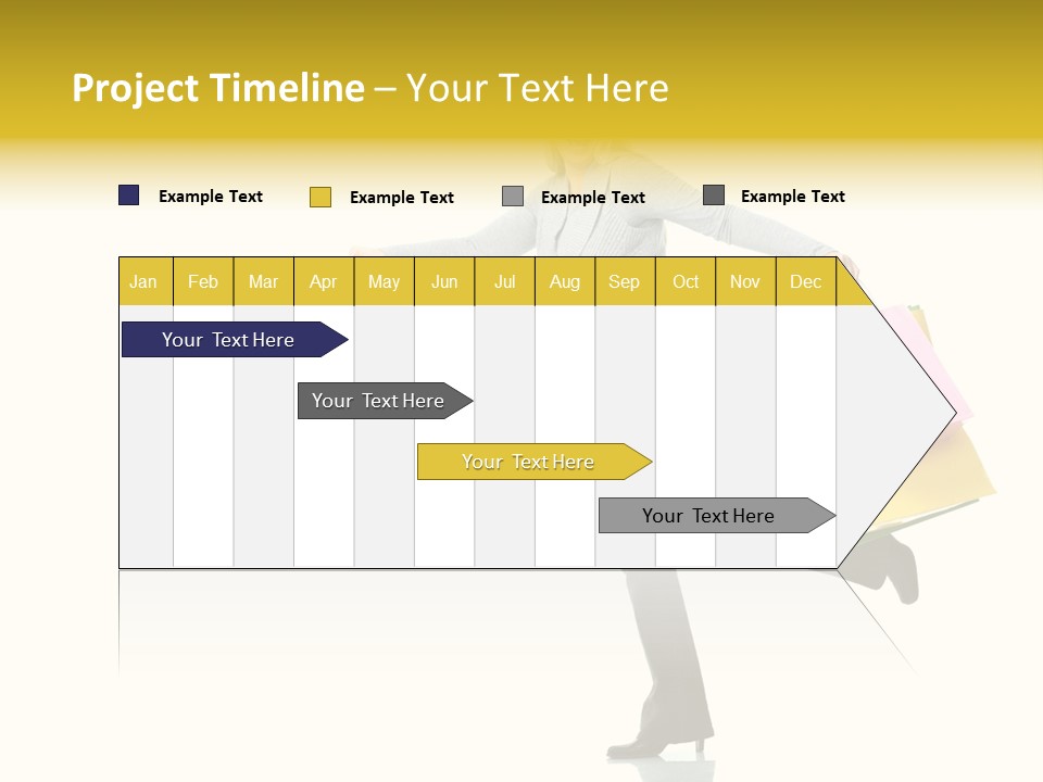 Woman Beautiful Caucasian PowerPoint Template