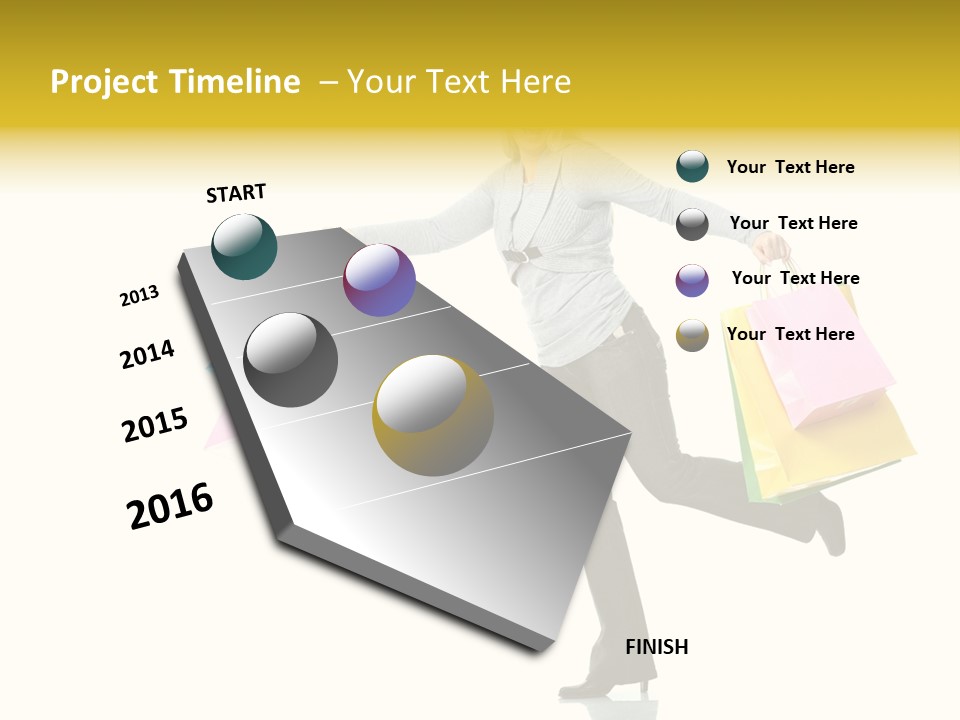 Woman Beautiful Caucasian PowerPoint Template