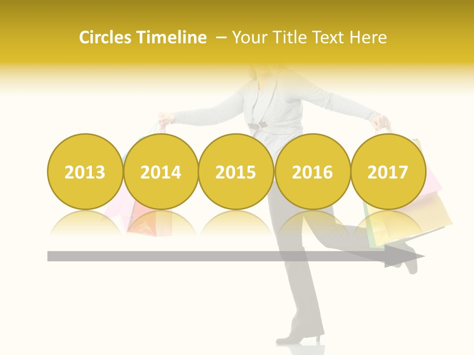 Woman Beautiful Caucasian PowerPoint Template