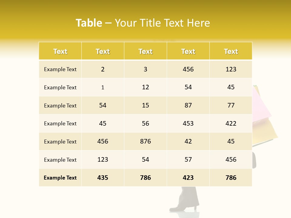 Woman Beautiful Caucasian PowerPoint Template