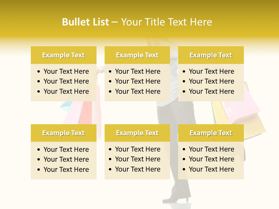 Woman Beautiful Caucasian PowerPoint Template