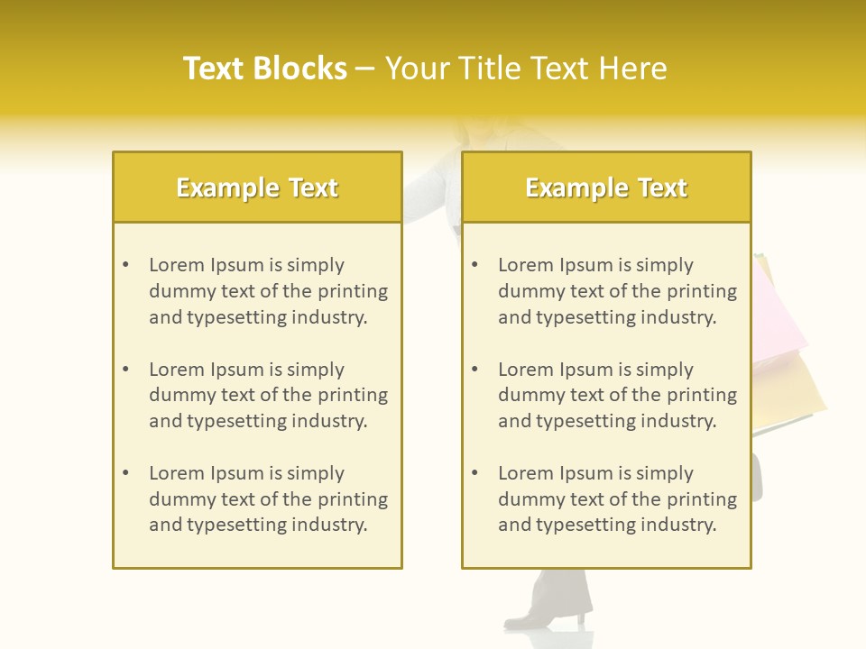 Woman Beautiful Caucasian PowerPoint Template