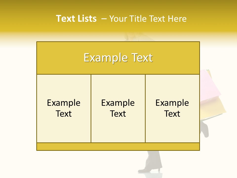Woman Beautiful Caucasian PowerPoint Template