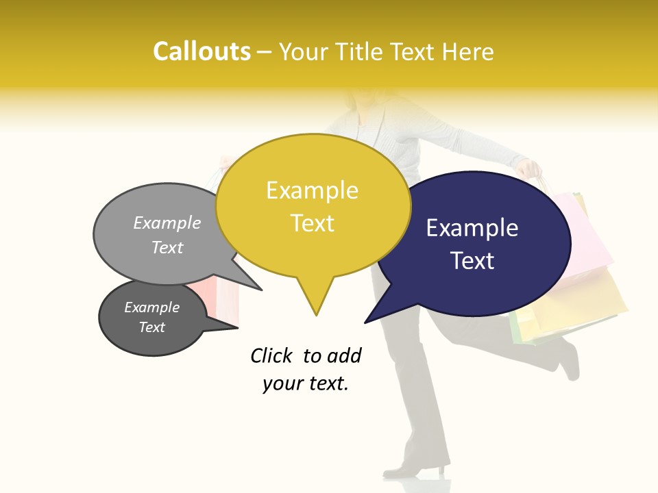 Woman Beautiful Caucasian PowerPoint Template