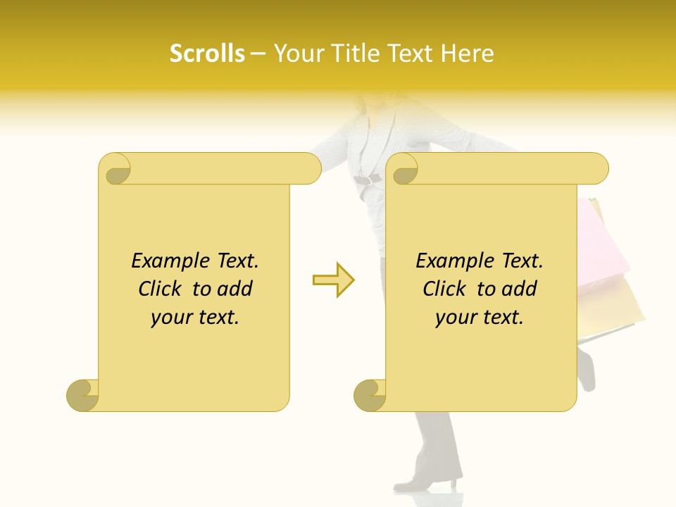 Woman Beautiful Caucasian PowerPoint Template