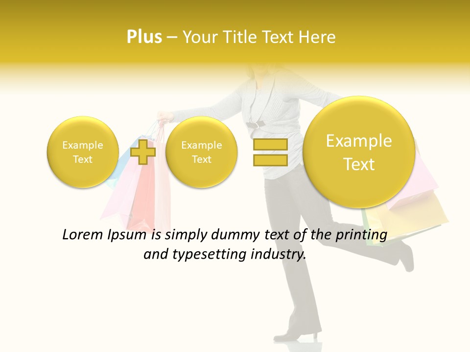 Woman Beautiful Caucasian PowerPoint Template