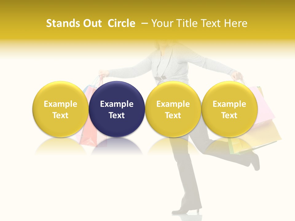 Woman Beautiful Caucasian PowerPoint Template