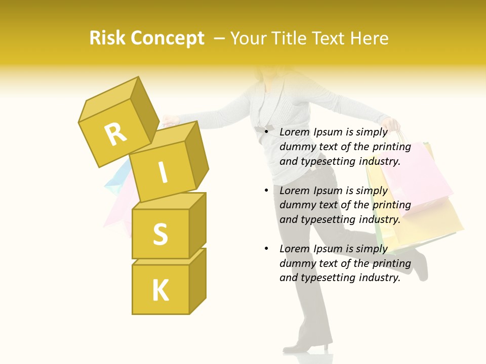 Woman Beautiful Caucasian PowerPoint Template