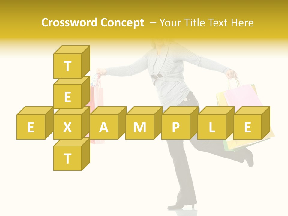 Woman Beautiful Caucasian PowerPoint Template