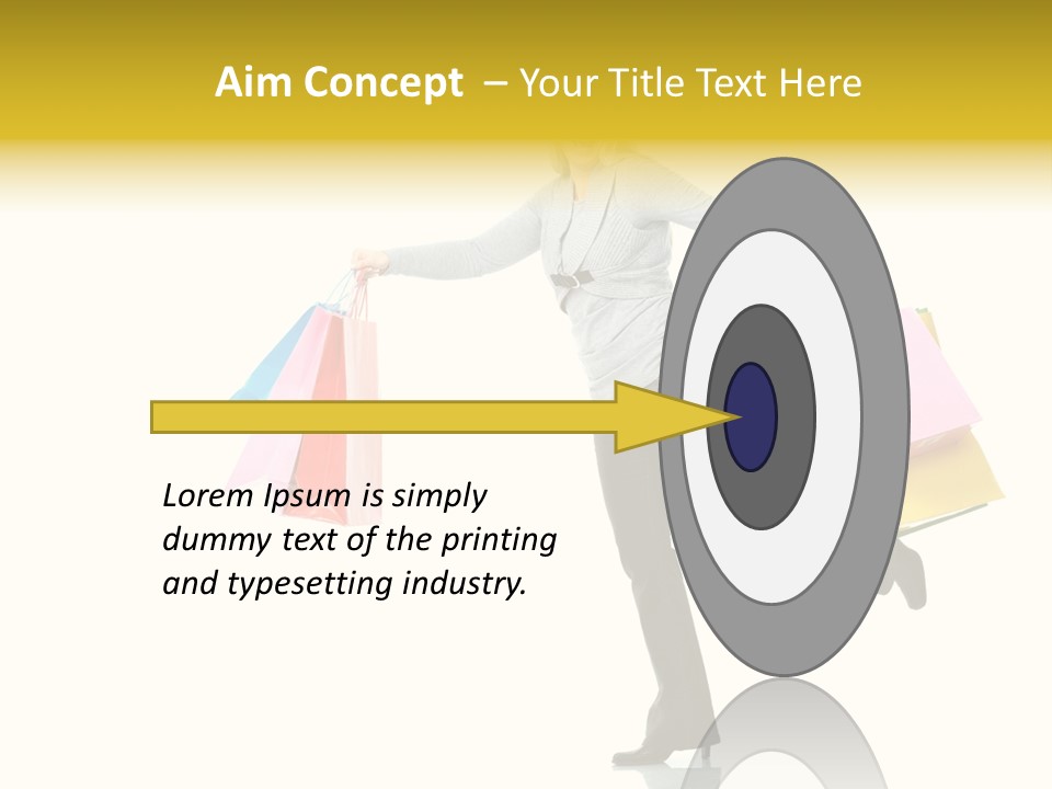 Woman Beautiful Caucasian PowerPoint Template