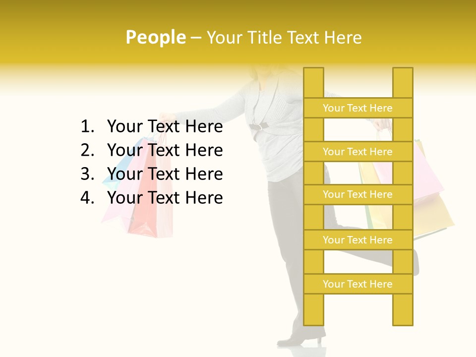 Woman Beautiful Caucasian PowerPoint Template