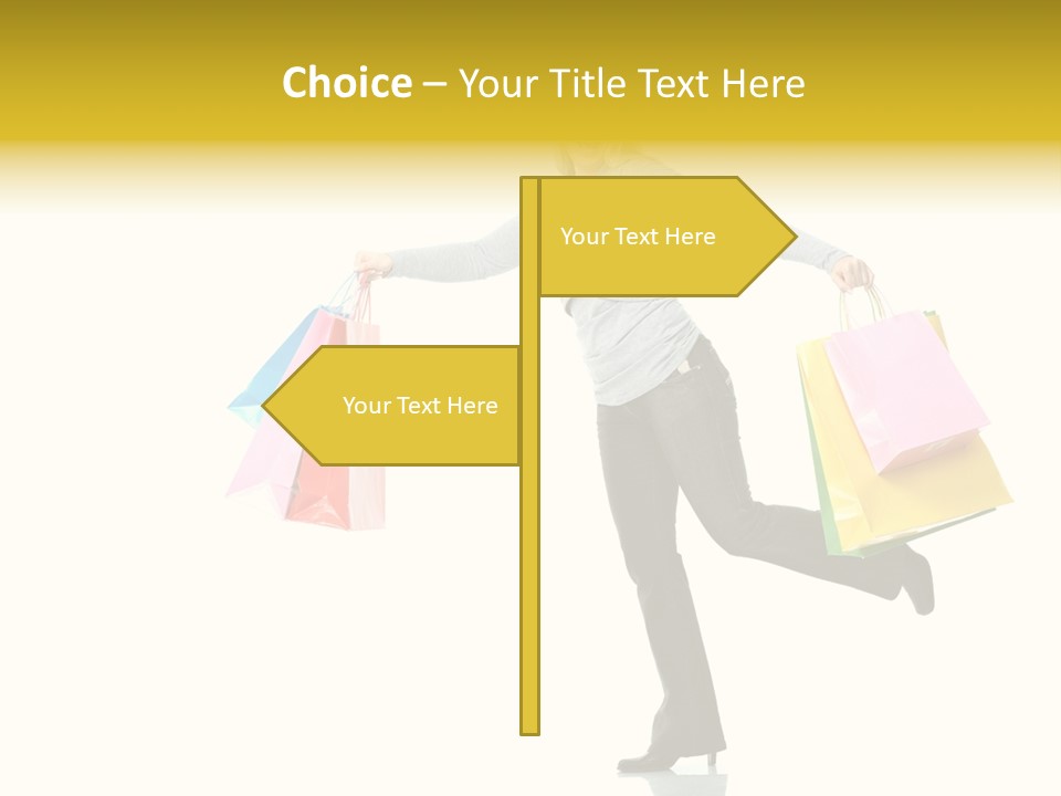 Woman Beautiful Caucasian PowerPoint Template