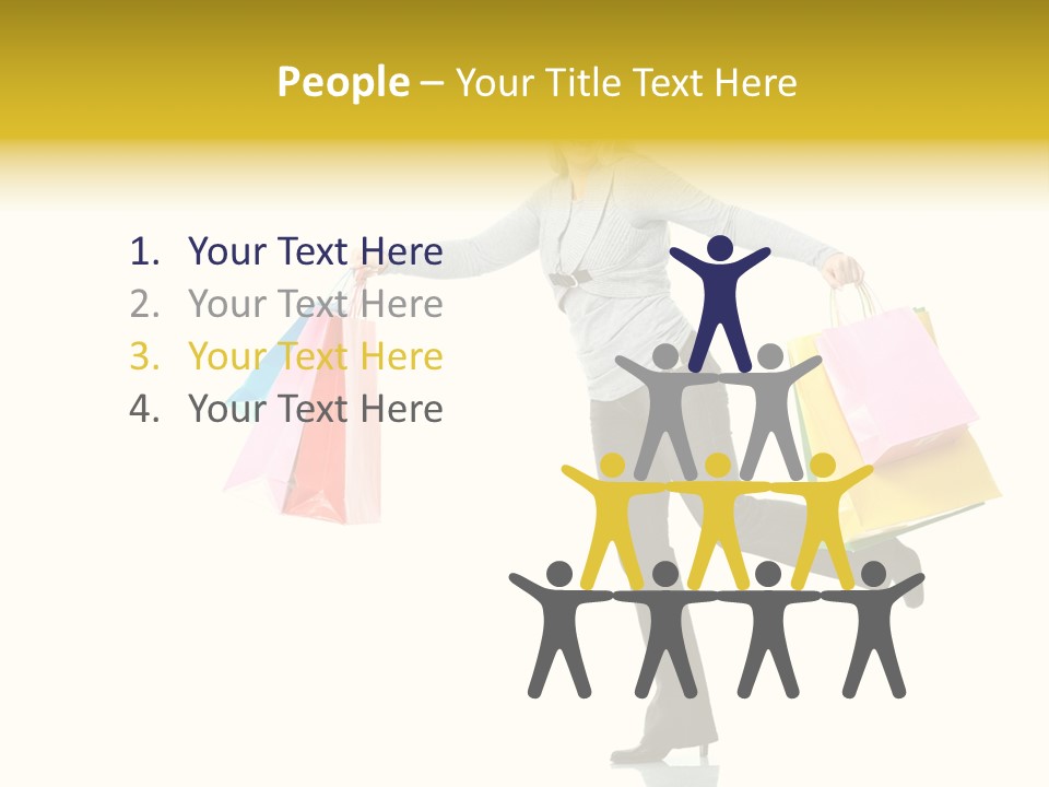 Woman Beautiful Caucasian PowerPoint Template