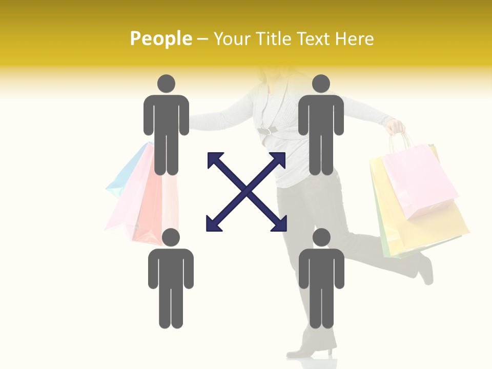 Woman Beautiful Caucasian PowerPoint Template