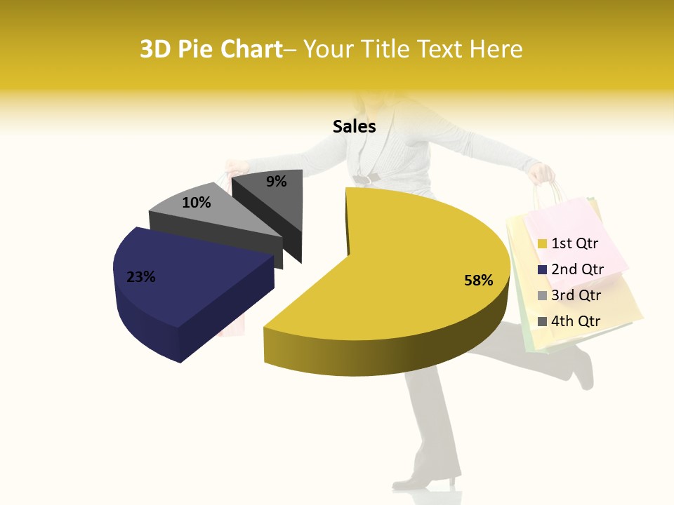 Woman Beautiful Caucasian PowerPoint Template
