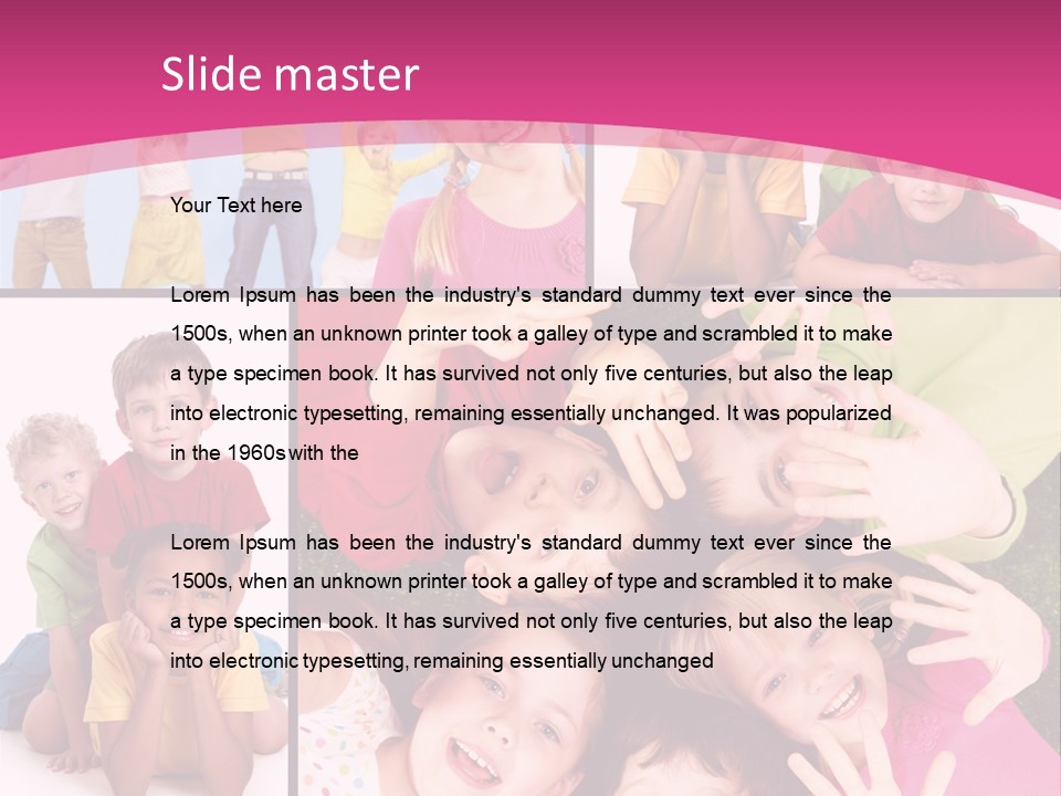 Expression Child Looking PowerPoint Template