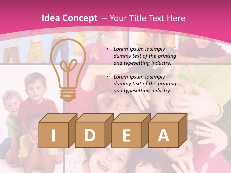 Expression Child Looking PowerPoint Template