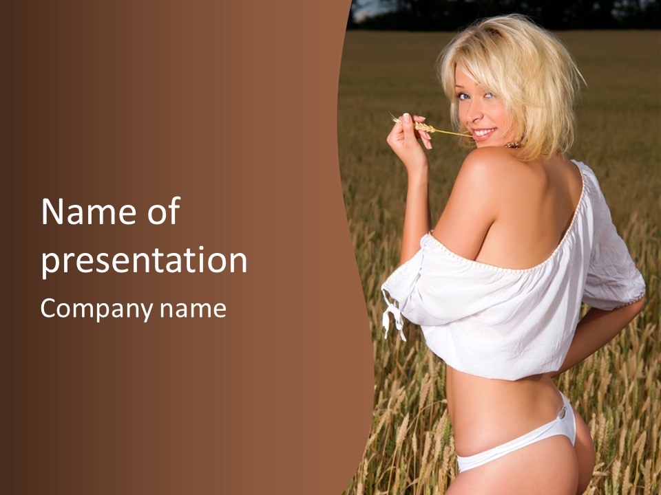 Summer Spike Grass PowerPoint Template