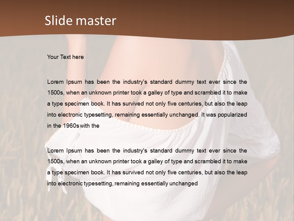 Summer Spike Grass PowerPoint Template