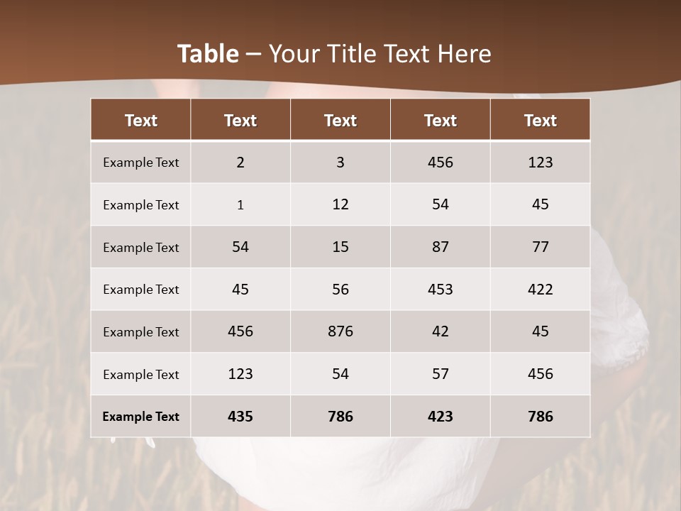 Summer Spike Grass PowerPoint Template