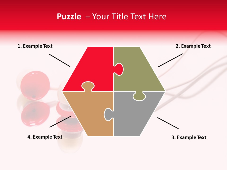Equipment Cable Headphone PowerPoint Template
