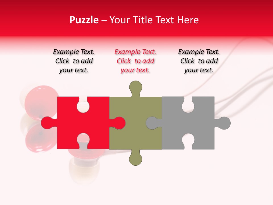 Equipment Cable Headphone PowerPoint Template