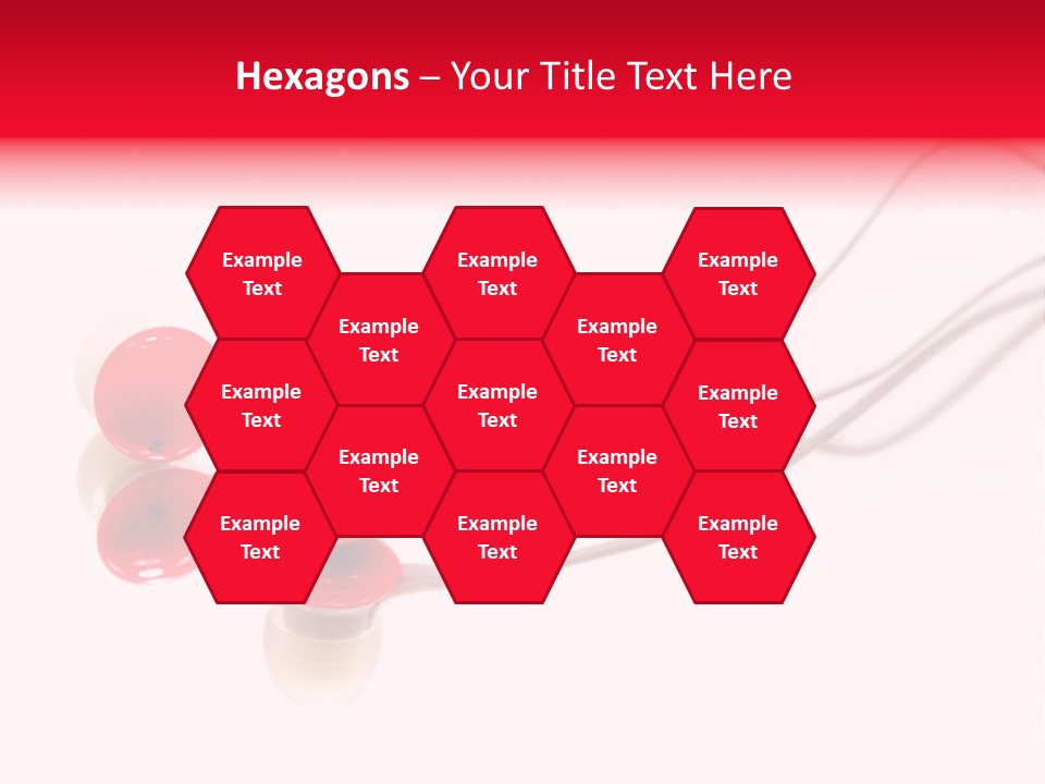 Equipment Cable Headphone PowerPoint Template