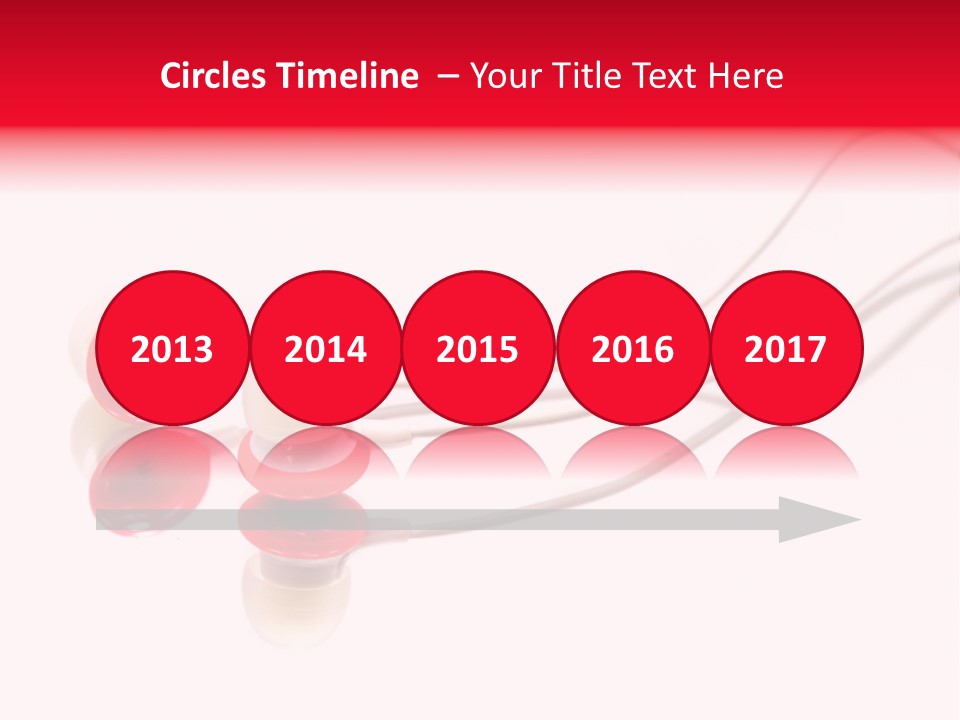 Equipment Cable Headphone PowerPoint Template