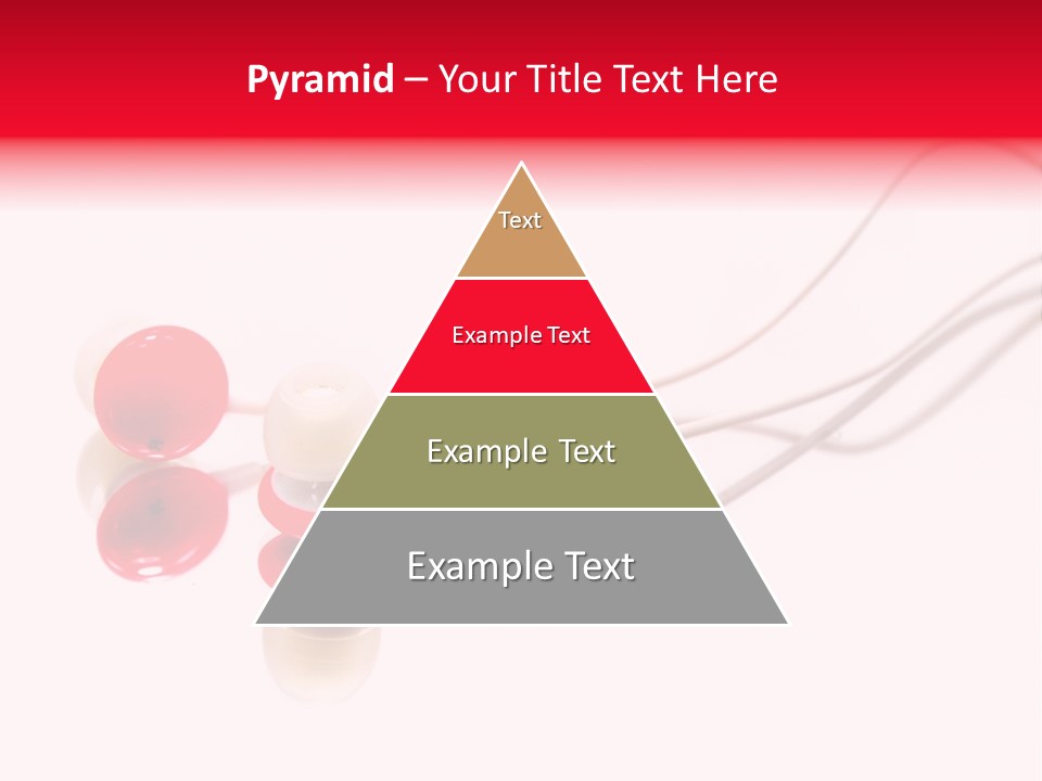 Equipment Cable Headphone PowerPoint Template