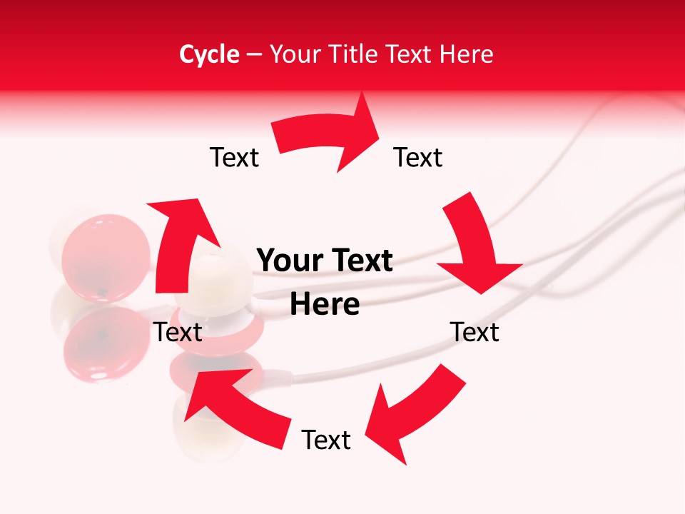 Equipment Cable Headphone PowerPoint Template