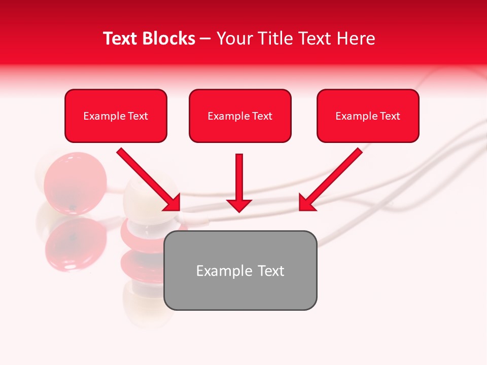 Equipment Cable Headphone PowerPoint Template