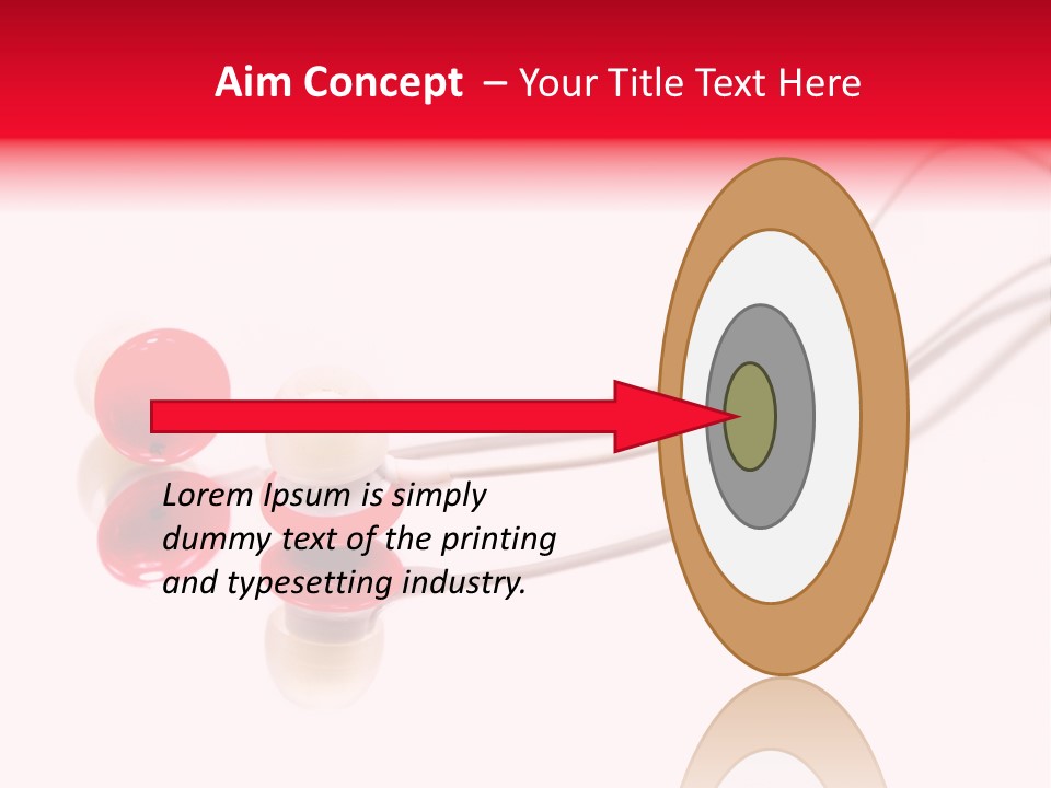 Equipment Cable Headphone PowerPoint Template