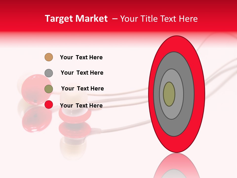 Equipment Cable Headphone PowerPoint Template