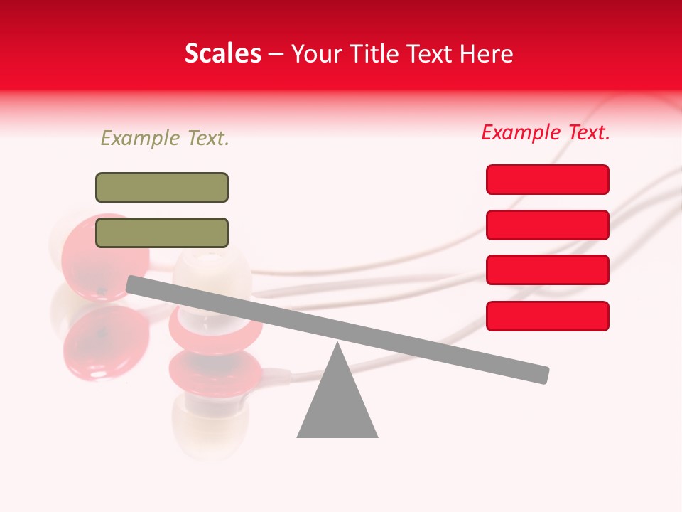 Equipment Cable Headphone PowerPoint Template