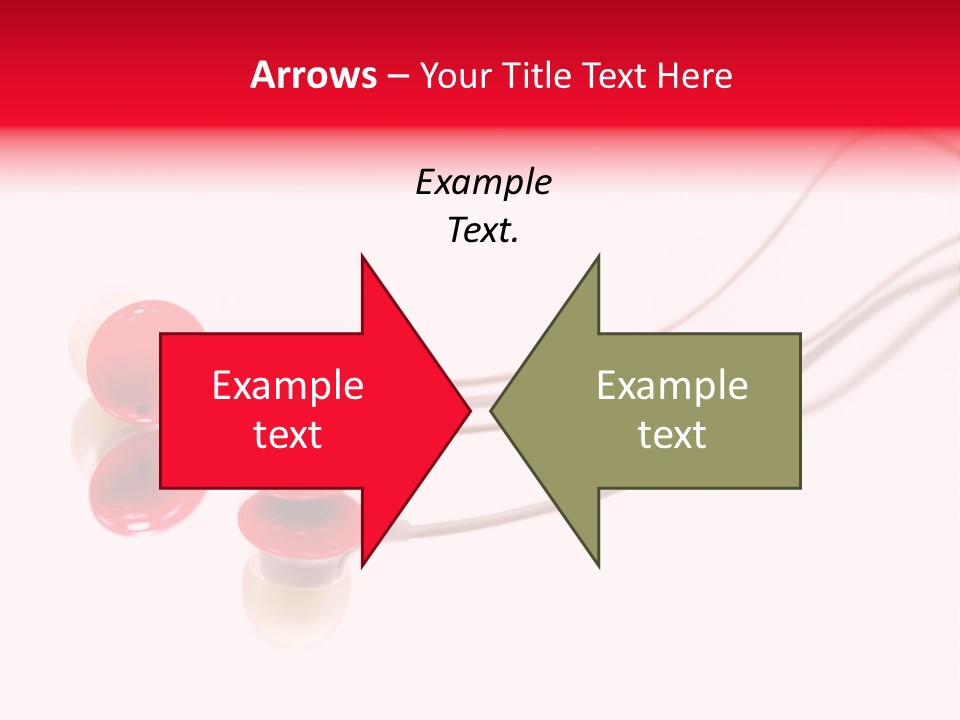 Equipment Cable Headphone PowerPoint Template